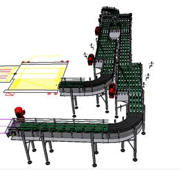 滾筒輸送線 3d通用格式下載 2.24 mb,zip格式 機械cad圖紙